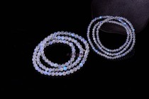 Hot selling ice species vitreous Moonstone bracelet boutiquework with blue rainbow light crystal bracelet strong light