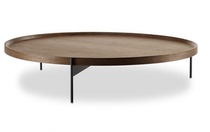 Nordic designer square-shaped walnut industrial style simple Italian iron modern combination loft coffee table