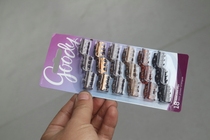 18 loaded resin small number grab clip Liu seaside clip hairpin Ornament Mini-Broken Hair Shark Clip