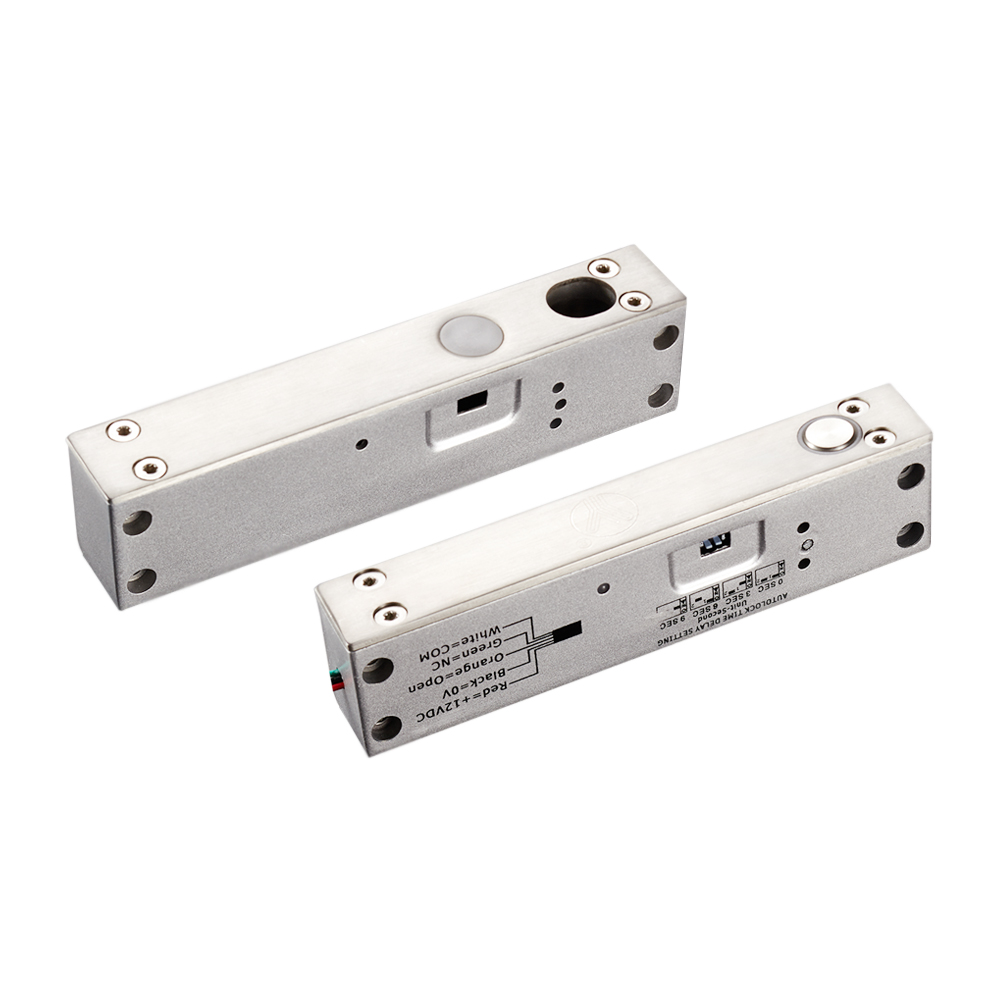 Yilin Electronics YB-500I (LED) I-type narrow frame surface mounted electric mortise lock LED light display delay adjustable 500IN