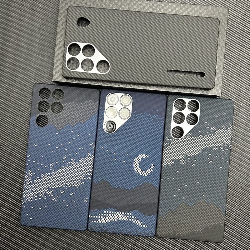 Suitable for Red Magic 11S Pro Phone Case, Kevlar Aramid Carbon Fiber Protective Case, Hm11 Pro+ Gaming Lightweight Heat Dissipation Anti-Drop Magnetic Hard Case, Business High-End Feel, Men's Transparent Version New Model