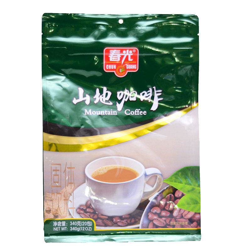 Hainan special spring light mountain coffee powder 340g * 2 bagged three-in-one instant charcoal burners instant coffee-Taobao