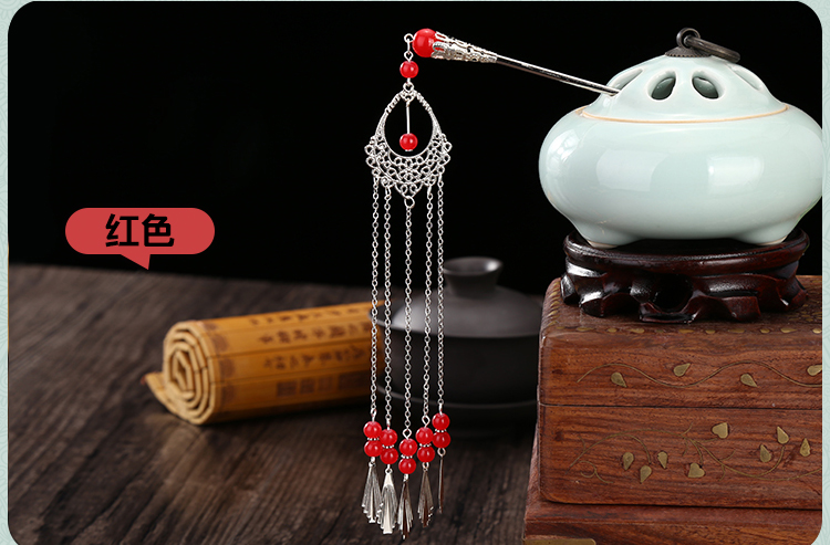 Trang sức cổ điển kẹp tóc retro kẹp tóc cổ xưa Bọ cạp gió cổ bước lắc trang phục tua mũ phụ kiện tóc COS - Phụ kiện tóc dây cột tóc