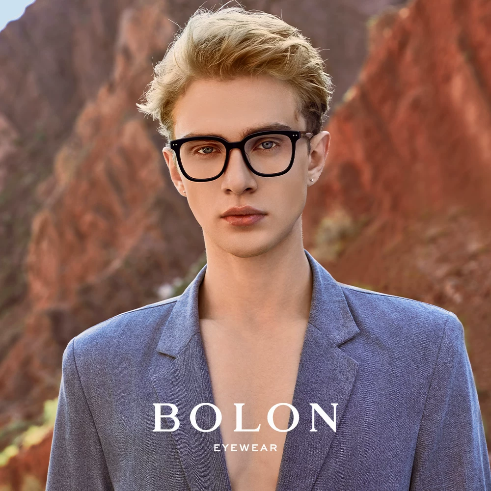Очки для близорукости BOLON Tyrannosaurus, рамка без макияжа, персонализированная черная оправа для мужчин, меняет цвет, можно установить рецептурные линзы, анти-синий свет, женская BJ3229