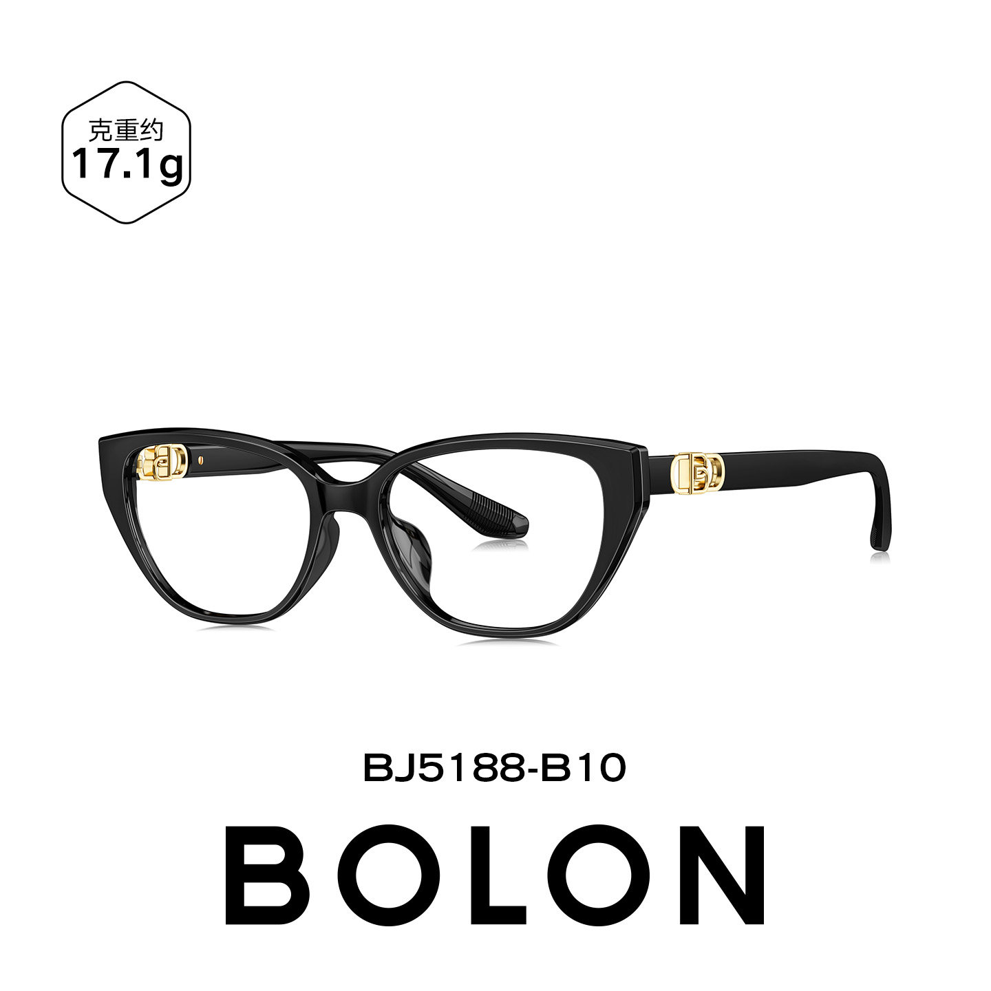 BOLON暴龙近视眼镜框25新品素颜猫眼黑框镜架配镜女BJ5188
