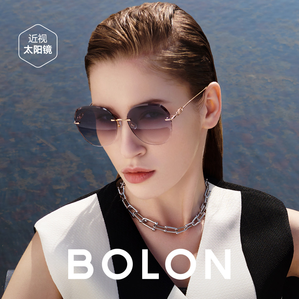 BOLON暴龙眼镜钻石切割太阳镜美颜镜防紫外线墨镜女显脸小BL7191