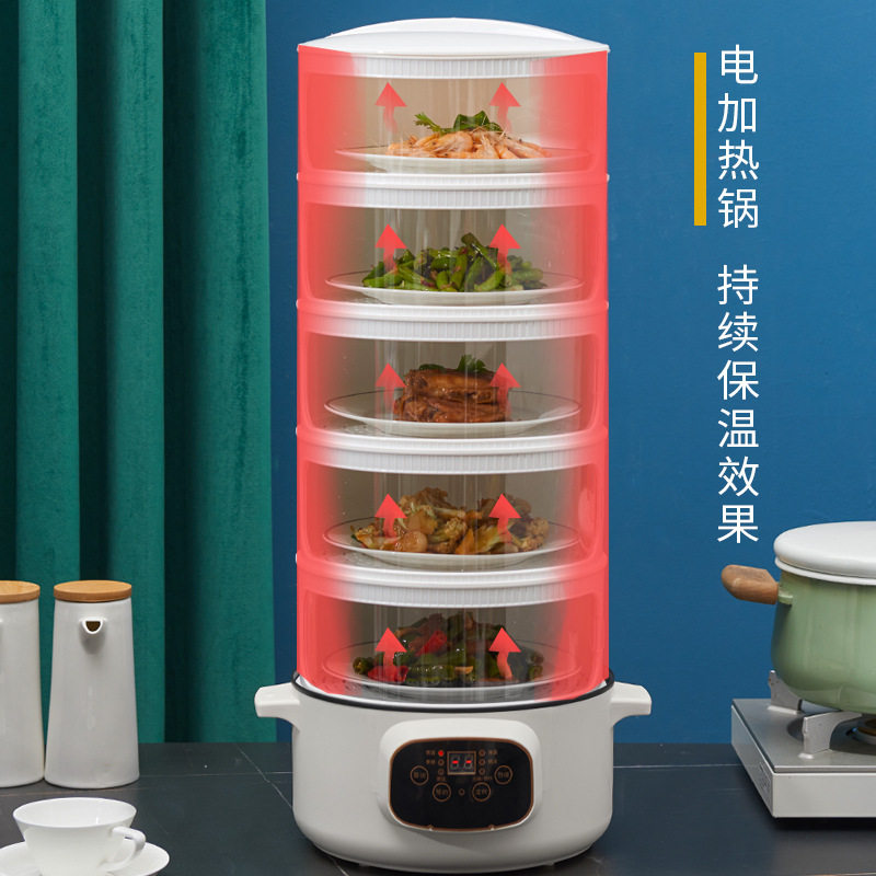 Insulation vegetable cover home multi-layer sliding door dust-proof fly can be superimposed food table cover leftovers leftovers artifact