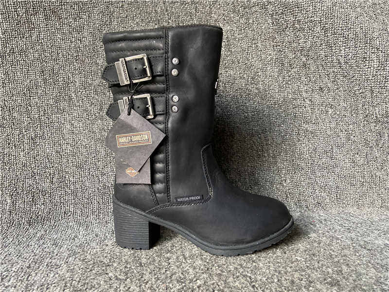 38 43 yards leather motorcycle boots tall women's boots waterproof outdoor shoes