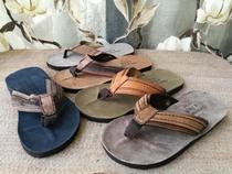 42 yards leather herrink skin wear-resistant non-slip deodorant mens slippers