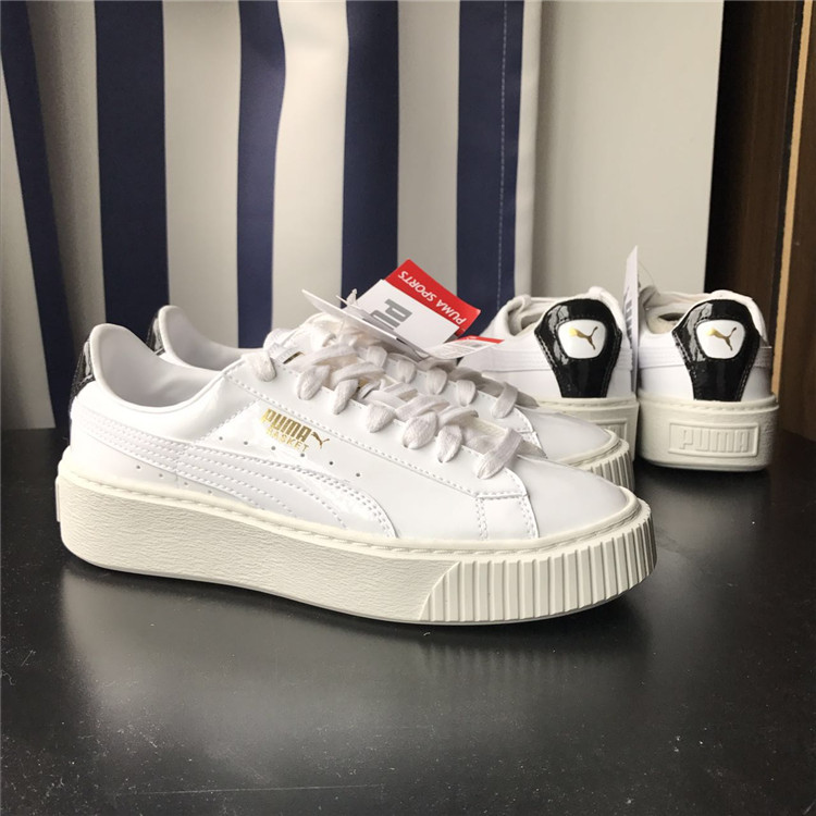Giày đế bệt Puma 彪 马蕾 hana tất cả bằng sáng chế da trắng đế dày giày thể thao 363314-07 giày thể thao nữ 2021