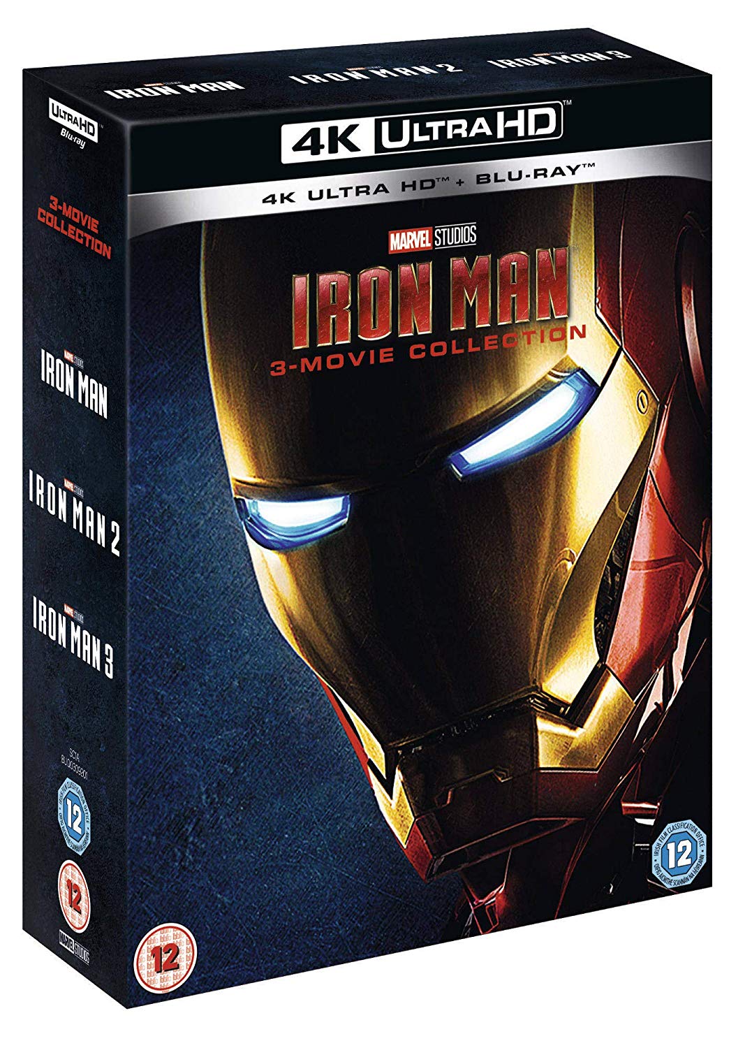 4K UHD -- Iron Man 1-3 set Iron Man (English UK)in stock