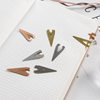 Creative water drop shape metal bookmark holder Chinese style stainless steel learning and office materials organizing cultural and creative stationery