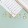 Cartoon cat paper clips, various shapes, kitten paper clips, cute creative special-shaped paper clips, handbook storage