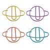 Planet Creative Paperclip Office Storage Cute Paperclip Handbook Student Colored Metal Plating Paperclip