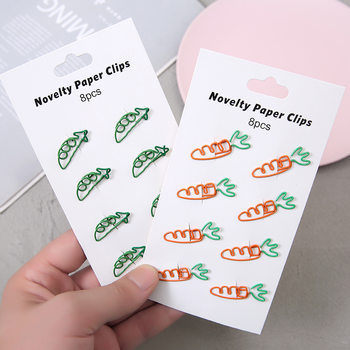 Creative Cute Paper Clips Student Cartoon Metal Bookmarks Pins Colorful Shaped Paper Clips Bookmarks Paper Clips
