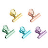 Creative water drop clip stationery metal stainless steel electroplated long tail clip dovetail clip file storage ticket clip office