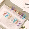 Creative metal color small clip, hand ledger, small book clip, creative stationery office clip, bill long tail clip, cute