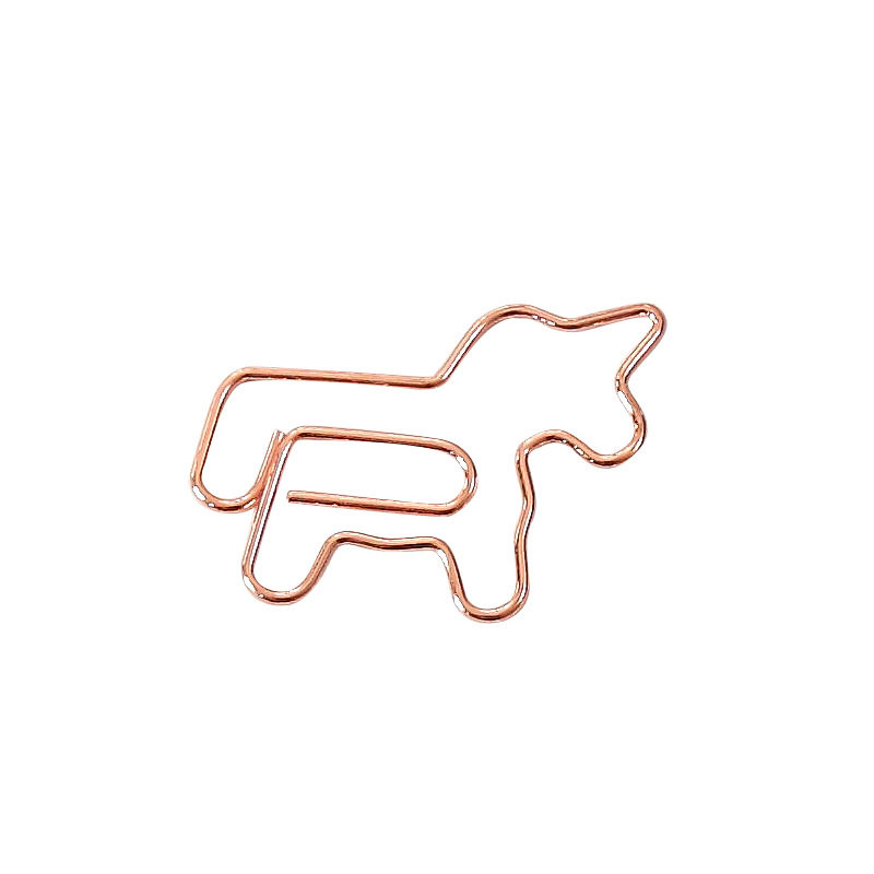 Cartoon metal paper clips, colorful special-shaped bookmarks, male paper clips, creative animal-shaped paper clips