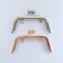 14cm trapezoid no pinhole large bead head opening gold screw hole upscale upper screw mouth gold bag accessories delivery paper type