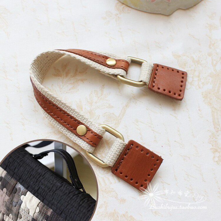 Handmade genuine leather bag with single root leather handle leather hand carrying parquet DIY leather accessories Delicate Classic BD121