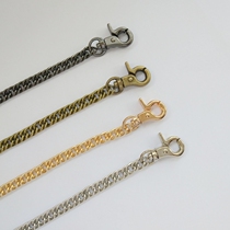 Bag Chain Four Color Mouth Gold Chain Sub DIY Bag Accessories Double Weave Pliers Buttons Metal Chain Slanted Backpack Chain