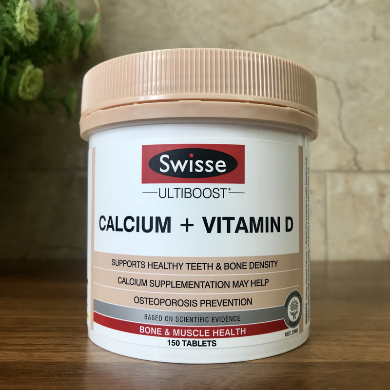 In the Australian Swisse calcium vitamin D 150 slices of pregnant women with calcium suppletiminate bones are easily absorbed