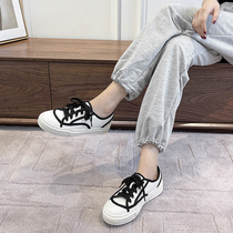 Small fragrant wind canvas shoes women summer 2021 new wild white shoes breathable thin color color color casual board shoes