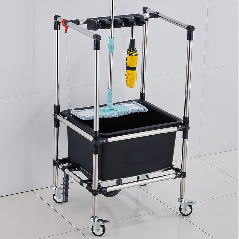 Mobile floor-type washing mop pool sweep to remove the mop pool pier cloth toilet balcony drain stainless steel disposal rack-Taobao