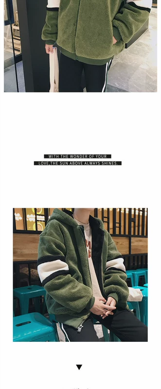 Mùa đông chic lamb quần áo cặp vợ chồng quần áo cotton quá khổ sinh viên phiên bản Hàn Quốc của áo khoác nam áo khoác cotton xu hướng