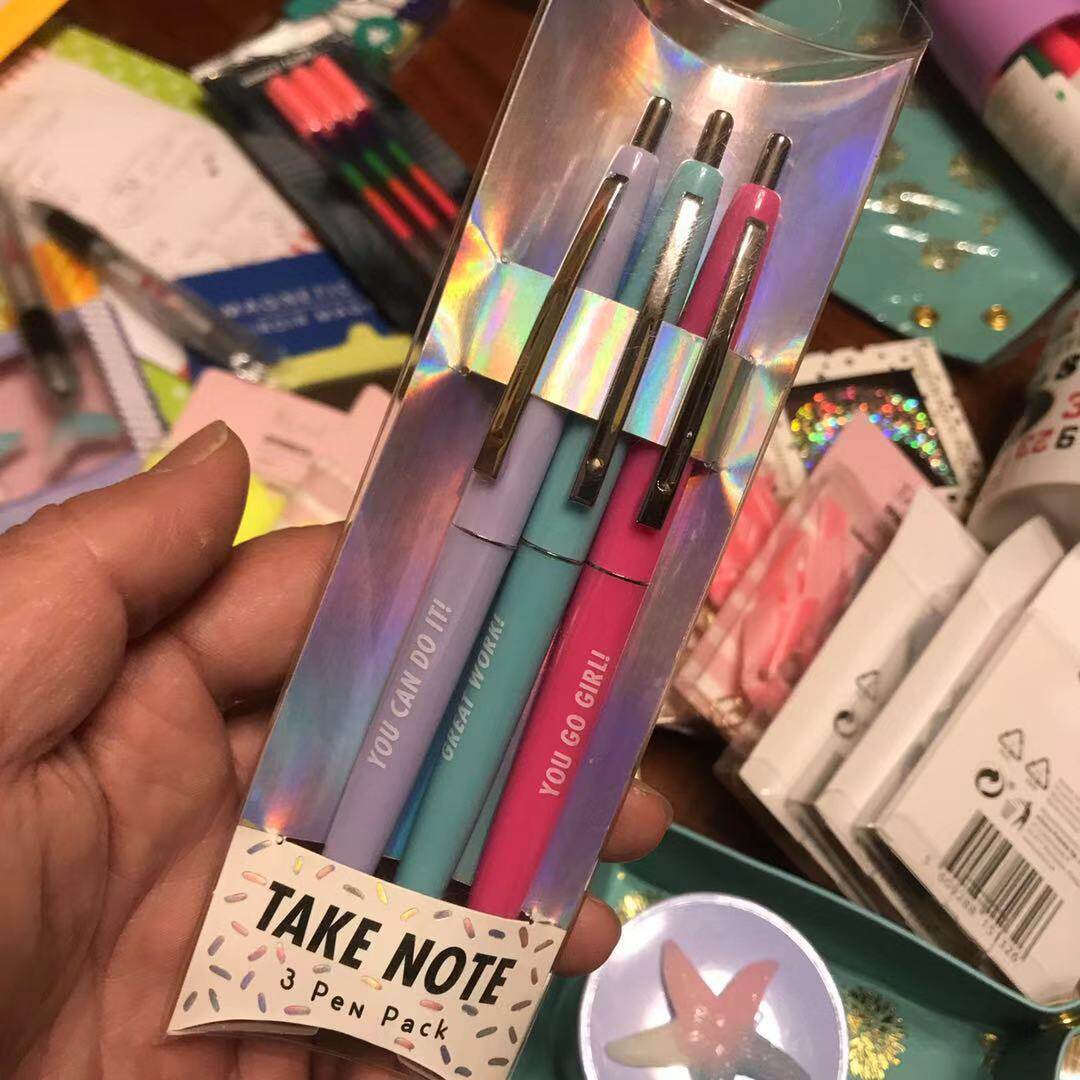 3 clothes candy color Take Note Ball pen fluent in writing atomic pen students use English shorthand for oil pen