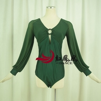 Red Phoenix Professional Morden Practice Dress One-piece Blouse Customize National Standard Waltz Square Dance Practice L157