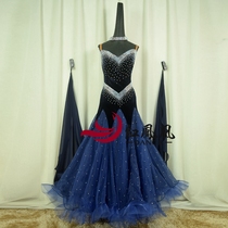 Red Phoenix High-end Velvets Morden Dance Competition Skirt Stage Play Out National Standard Ballroom ballroom Dancing Dancing BR812