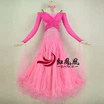 Red Phoenix Custom Upscale Morden Dance Dress Competition Dress Performance Dress National Standard Great Hem Skirt BR577