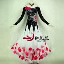 Red Phoenix Custom High-end Morden Dance Dress Competition Dress Performance Suit National Standard Large Swing Dress Out of BR527
