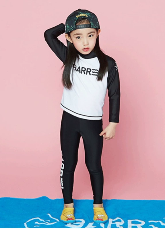 Bộ đồ lặn trẻ em nam nữ chia đôi bộ đồ Xiêm dài tay áo tắm chống nắng ống thở phù hợp với sứa quần áo trẻ nhỏ