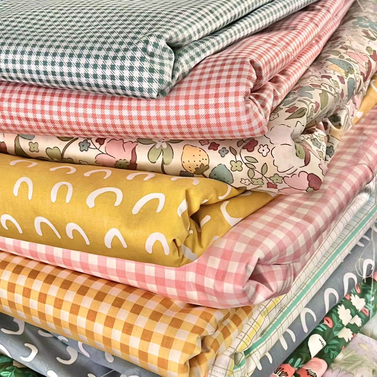 Pure cotton sloping cloth with small pieces of pastoral wind diy cotton - fuforty 40 branches one meter wide