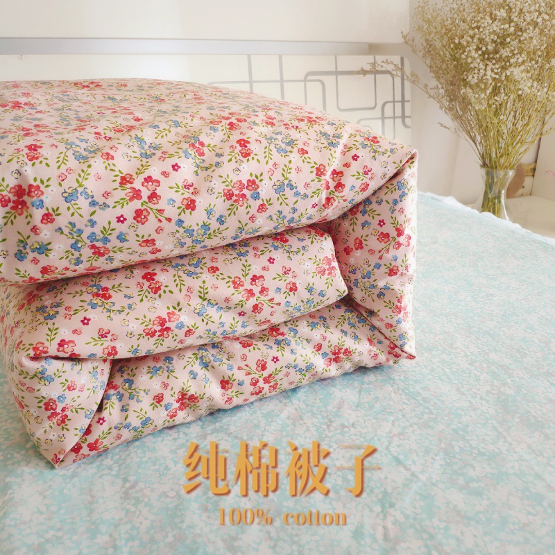 Pure handmade winter quilt pure cotton floral fabric live face newborn baby young children spring and autumn nap Xinjiang cotton