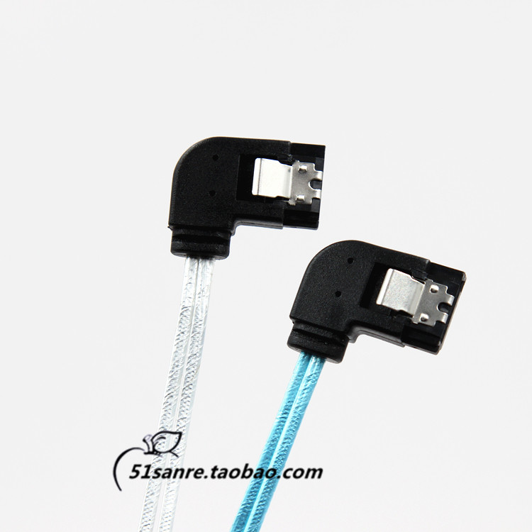 SATA3 0 hard disc data line connection thread all the way one side bends side head L shaped main board SATA3 6GB S