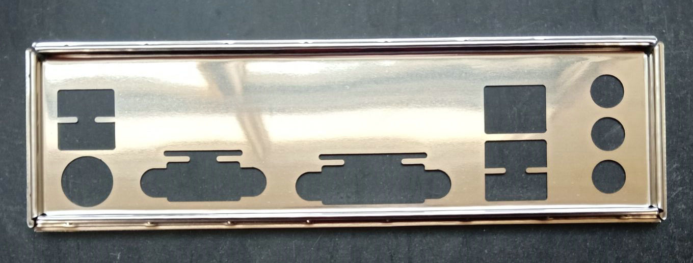 Stainless Steel Technology Gia GA-H81M-DS2V Brand New Bookings Host Shell Bezel Computer IO Gear Rear Window Backplate