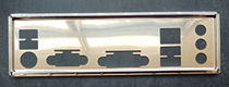 Three Crown Stainless Steel Gigabyte GA-H81M-DS2V brand new custom-made chassis bezel computer IO Gear