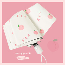 Umbrella automatic folding umbrella reinforcement anti-wind female rain dual-purpose parasol parasol sunscreen umbrella small and portable