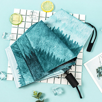 Fully automatic umbrella folding rain dual use five-fold Parasol Female vintage simple vinyl sunscreen parasol