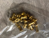 Hollow copper rivets suitable for diy radios and repair pipe sockets