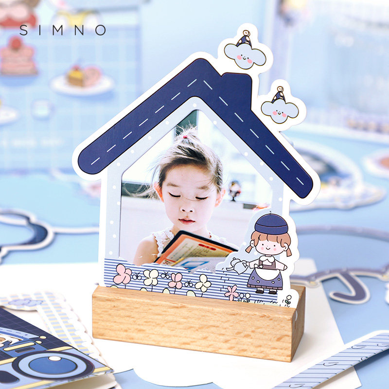 Creative Alien Frame Sticker Paternity-Child Decoration Memorial MaterialPainting Baby Photo Border Sticker