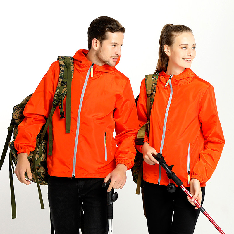 Spring and autumn male and female thin jacket class clothes Custom Lianhood Reflective Jacket Windsuit Work Suit Print print LOGO-Taobao