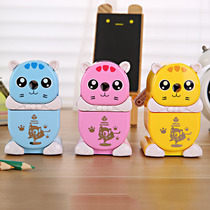 Childrens cartoon cat sharpener manual multifunctional primary school pupil pencil sharpener
