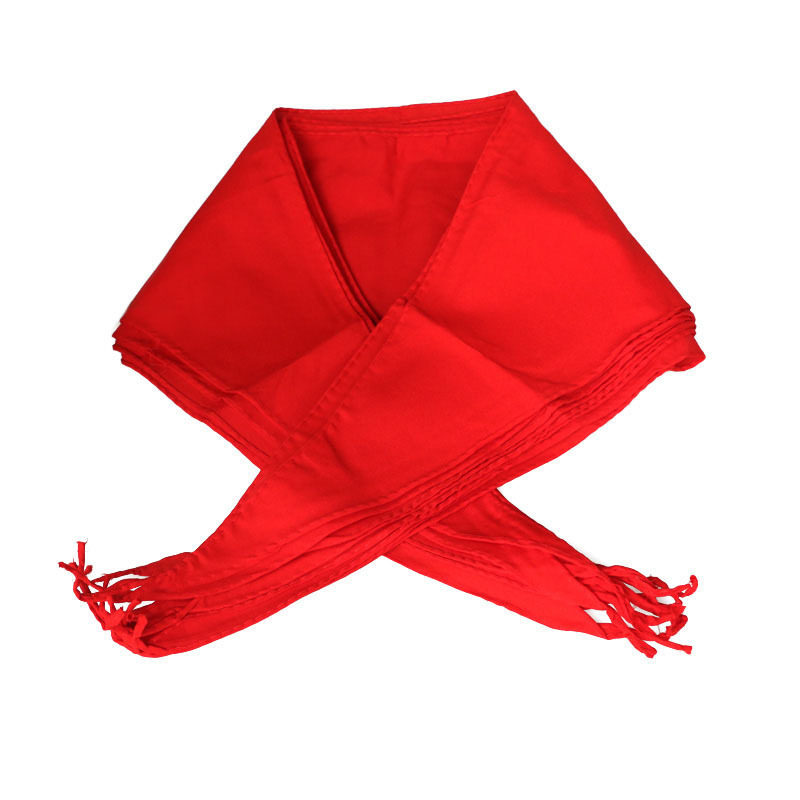 Red Scarves Elementary School Students Apply 1 m 1 m 2 Large Cotton Fabric Thickened Widened Red Scarves Less Foreman Wholesale