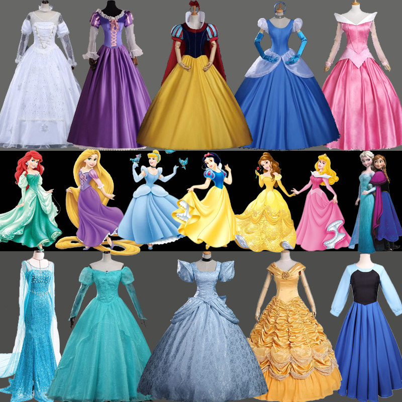 Halloween cosplay essential! princess dress, adult version, featuring snow white, rapunzel, cinderella, sleeping beauty, and elsa Halloween cosplay essential! princess dress, adult version, featuring snow white, rapunzel, cinderella, sleeping beauty, and elsa