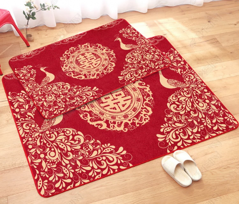 Kết hôn thảm đỏ lễ hội ở phía trước của ngôi nhà có thể được nước cuốn trôi màu ra khỏi sự yên ngủ hành lang thảm thảm - Thảm thảm chơi cho bé