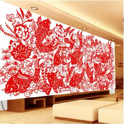 Accurate printing cloth, cross stitch, paper-cut fish, rich and more than nine fish pictures, fish pictures, nine fish Jufu silk thread